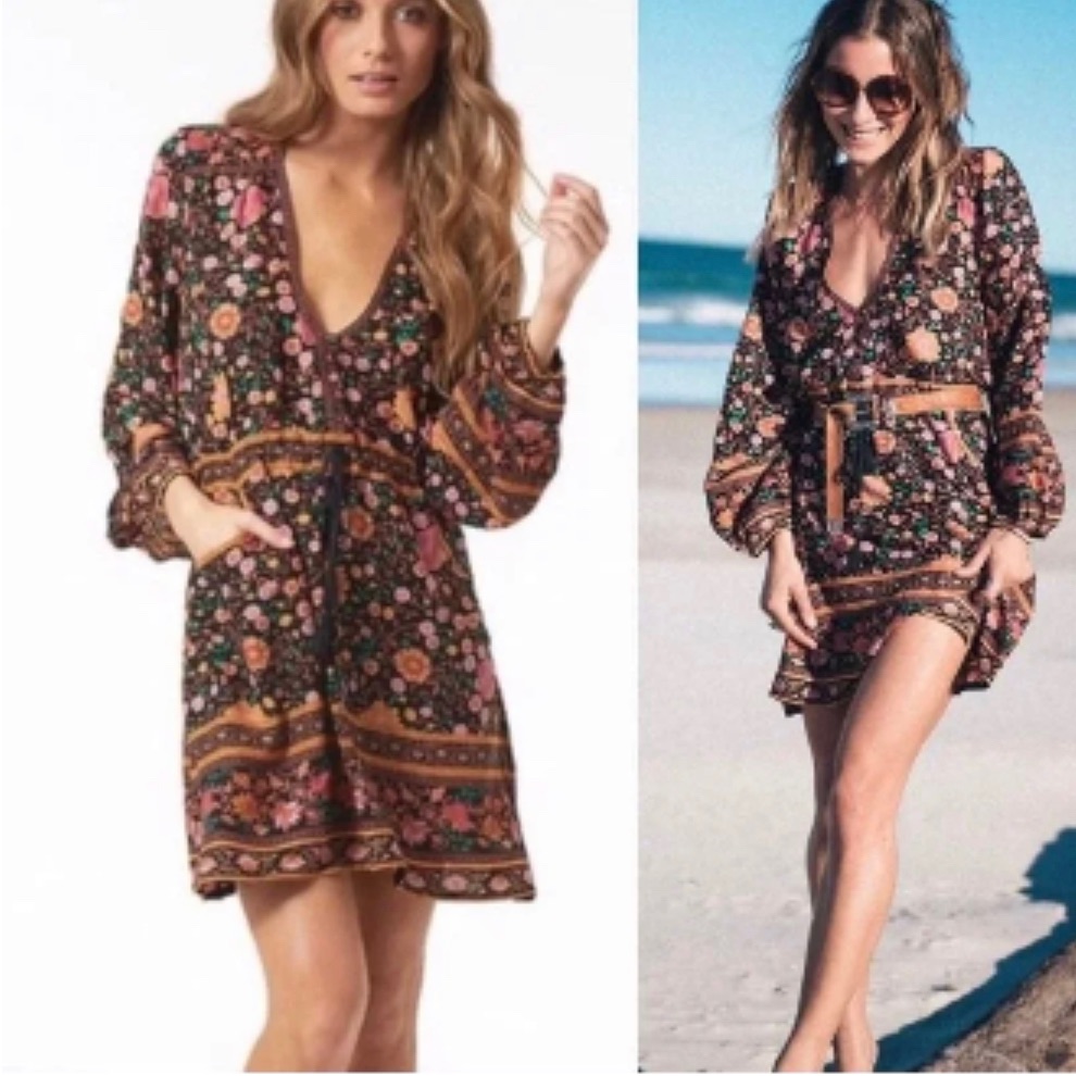 Nwt~Uftspell & The Gypsyfolk Town Playdress Winter Garden Size Small (Ut 21)
